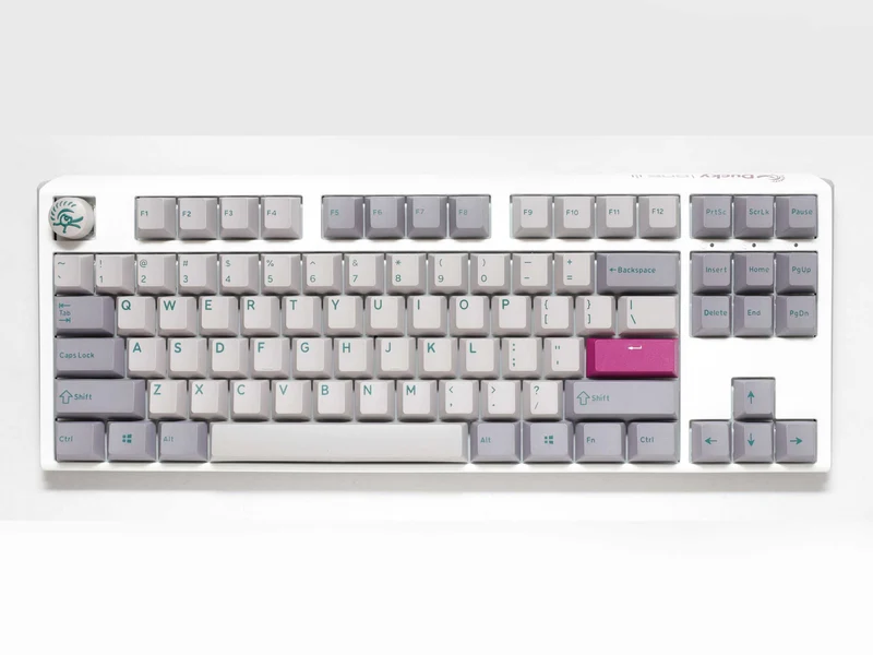 Ducky One 3 Mist Grey TKL Hotswap RGB Double Shot PBT Mechanical Keyboard (Cherry RGB Red) (DKON2187ST-RUSPDMIWHHC2)