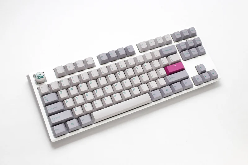 Ducky One 3 Mist Grey TKL Hotswap RGB Double Shot PBT Mechanical Keyboard (Cherry RGB Red) (DKON2187ST-RUSPDMIWHHC2)