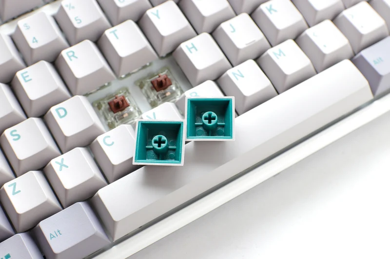 Ducky One 3 Mist Grey TKL Hotswap RGB Double Shot PBT Mechanical Keyboard (Cherry RGB Red) (DKON2187ST-RUSPDMIWHHC2)