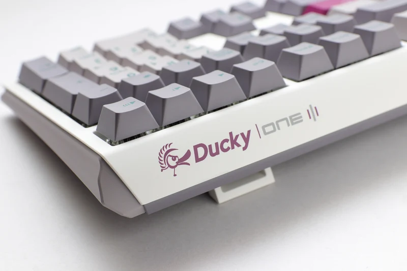 Ducky One 3 Mist Grey Hotswap Double Shot PBT Mechanical Keyboard (Cherry RGB Red) (DKON2108ST-RUSPDMIWHHC2)