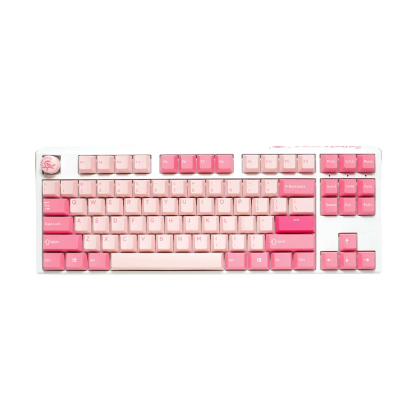 Ducky One 3 Gossamer Pink TKL Hotswap Double Shot PBT Mechanical Keyboard (Cherry RGB Red) (DKON2187-RUSPDGOWWPC2)
