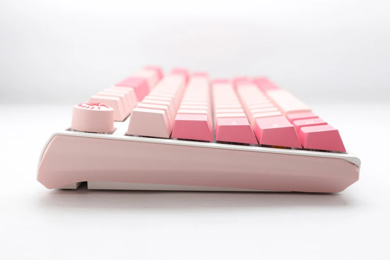 Ducky One 3 Gossamer Pink TKL Hotswap Double Shot PBT Mechanical Keyboard (Cherry RGB Red) (DKON2187-RUSPDGOWWPC2)