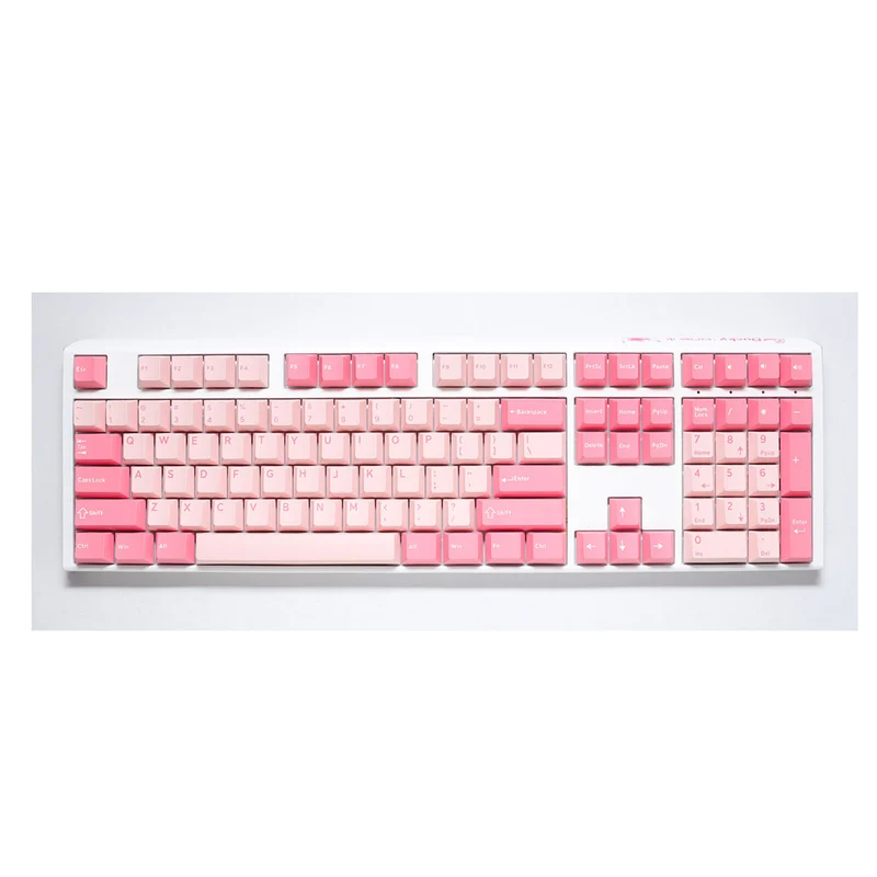 Ducky One 3 Gossamer Pink Hotswap Double Shot PBT Mechanical Keyboard (Cherry RGB Red) (DKON2108-RUSPDGOWWPC2)