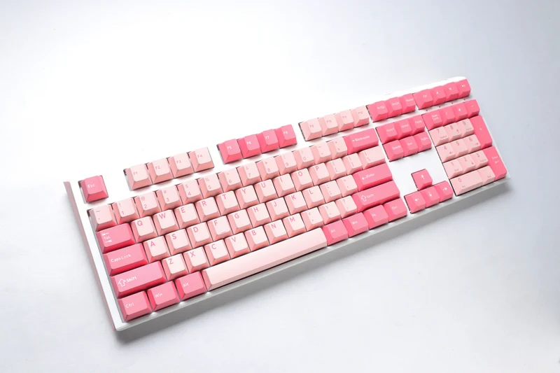 Ducky One 3 Gossamer Pink Hotswap Double Shot PBT Mechanical Keyboard (Cherry RGB Red) (DKON2108-RUSPDGOWWPC2)