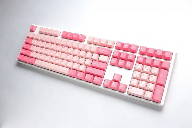 Ducky One 3 Gossamer Pink Hotswap Double Shot PBT Mechanical Keyboard (Cherry RGB Red) (DKON2108-RUSPDGOWWPC2)
