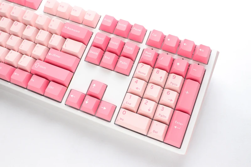 Ducky One 3 Gossamer Pink Hotswap Double Shot PBT Mechanical Keyboard (Cherry RGB Red) (DKON2108-RUSPDGOWWPC2)