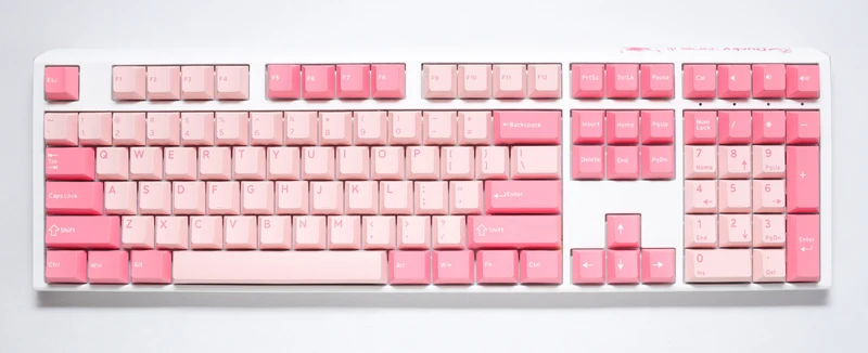 Ducky One 3 Gossamer Pink Hotswap Double Shot PBT Mechanical Keyboard (Cherry RGB Red) (DKON2108-RUSPDGOWWPC2)
