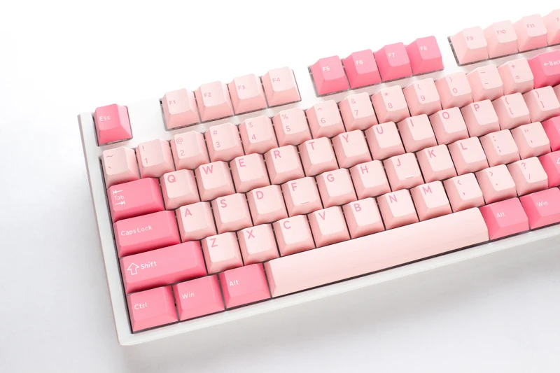 Ducky One 3 Gossamer Pink Hotswap Double Shot PBT Mechanical Keyboard (Cherry RGB Red) (DKON2108-RUSPDGOWWPC2)