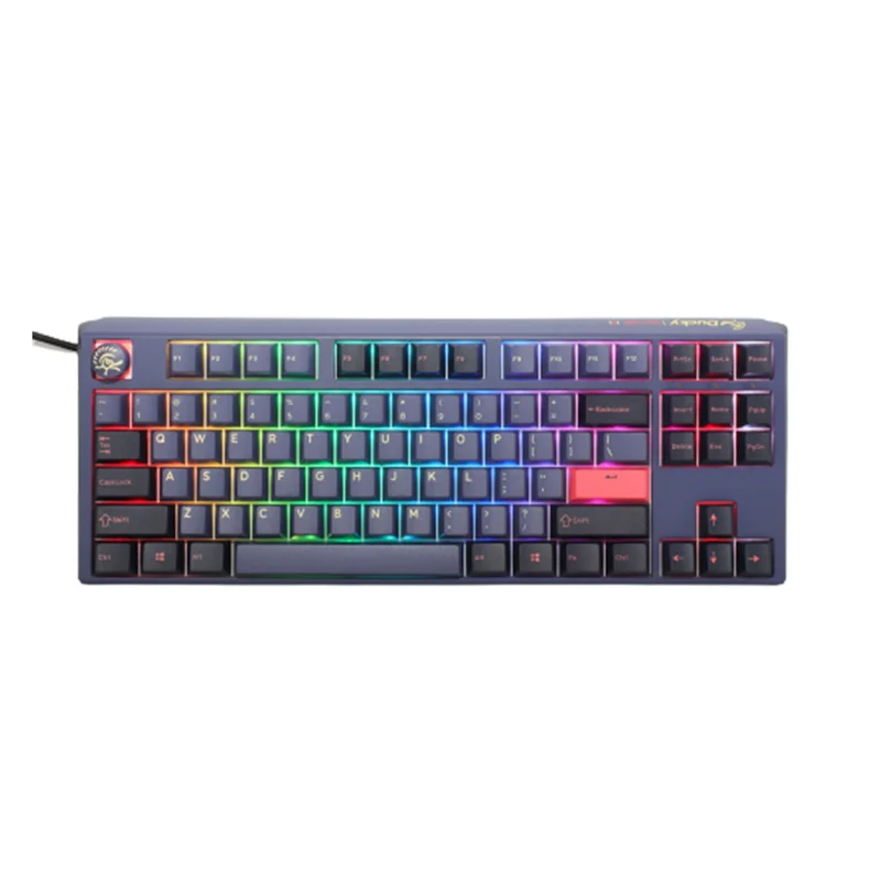 Ducky One 3 Cosmic Blue TKL Hotswap RGB Double Shot PBT Mechanical Keyboard (Cherry Rgb Red) (DKON2187ST-RUSPDCOVVVC2)