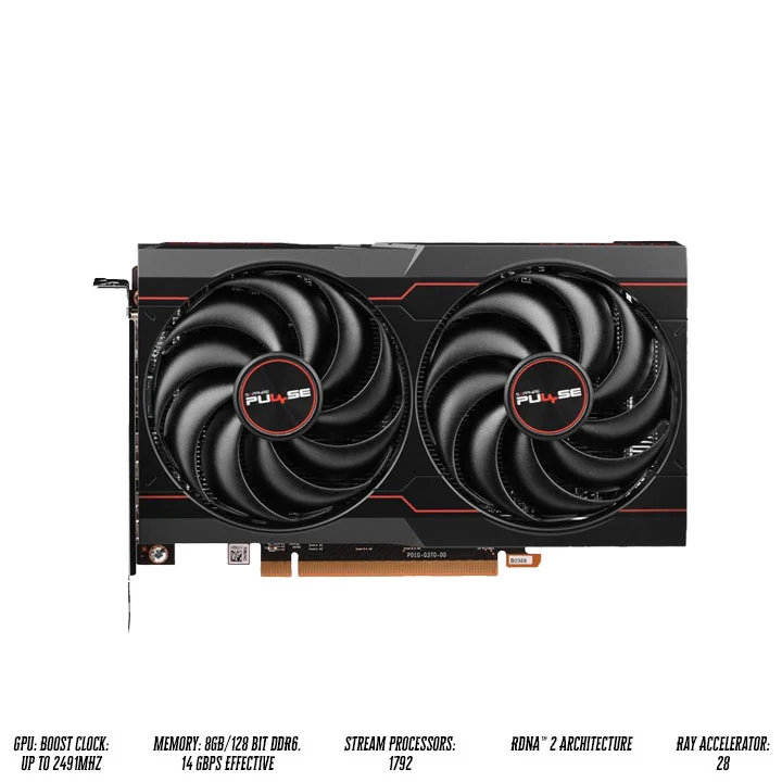 Sapphire Pulse AMD Radeon RX 6600 Gaming 8GB GDDR6 Graphics Card
