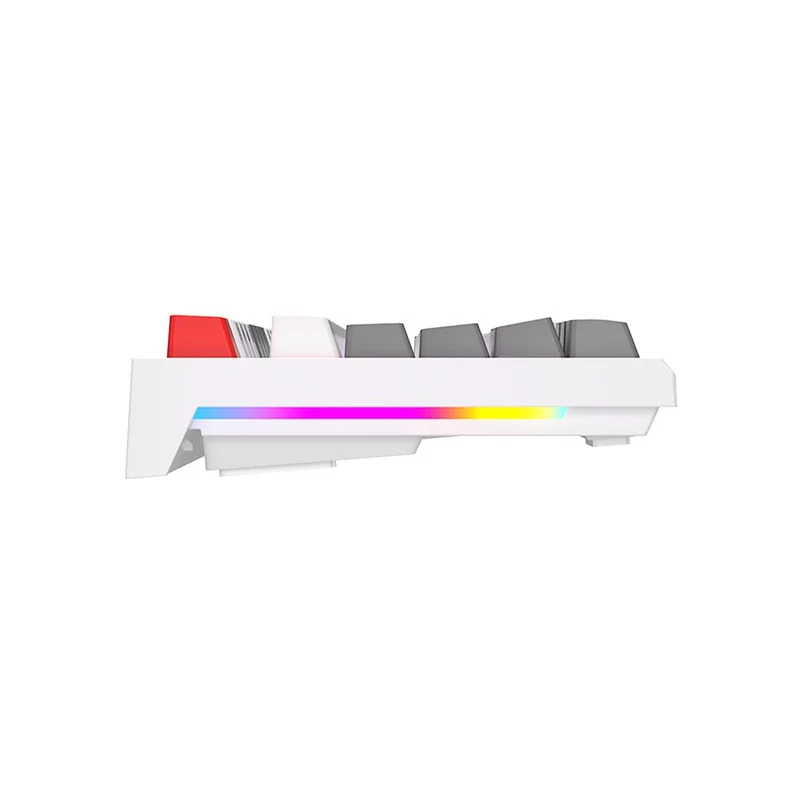 Royal Kludge RK-R87 Single-Mode RGB 87 Keys Hot Swappable Mechanical Keyboard White (Red Switch)