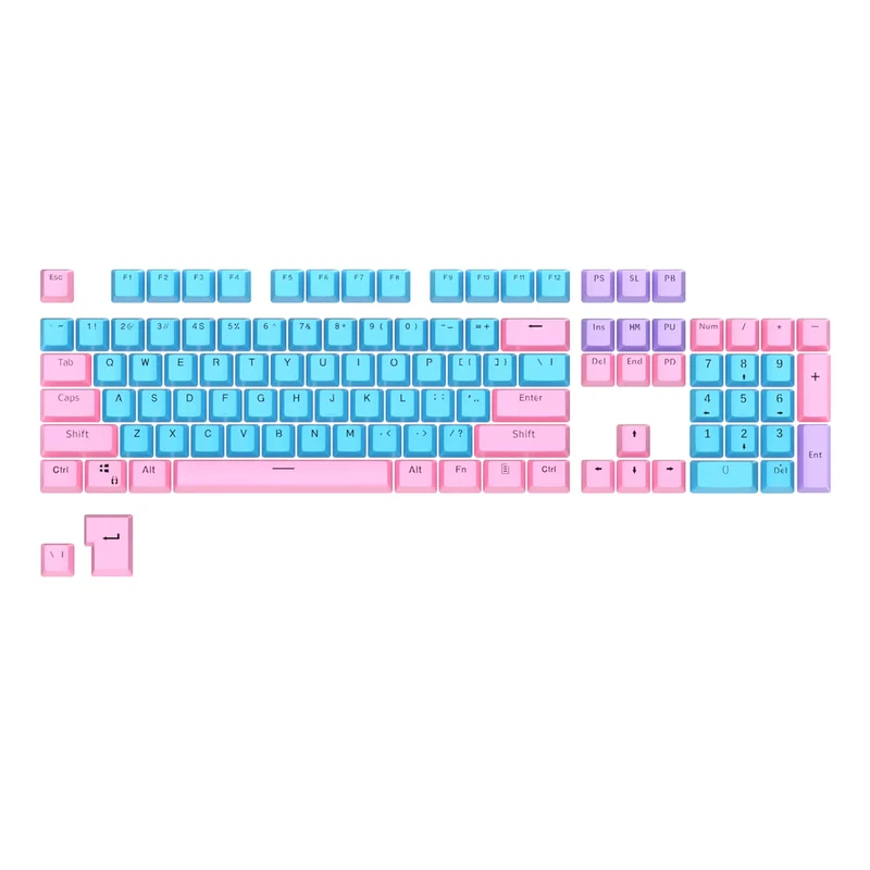 Royal Kludge PBT Doubleshot LED Through Keycaps 104 Keys (PBT3-2)