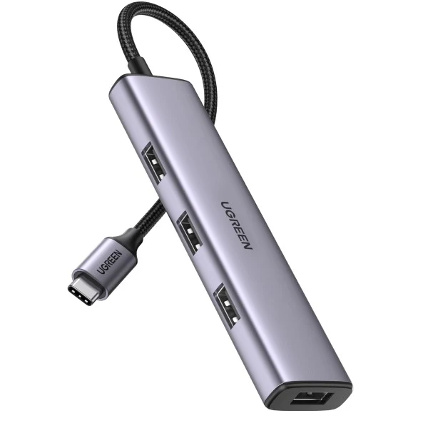 UGREEN USB-C TO 4 USB 3.0 Hub (Grey) (CM473/20841)