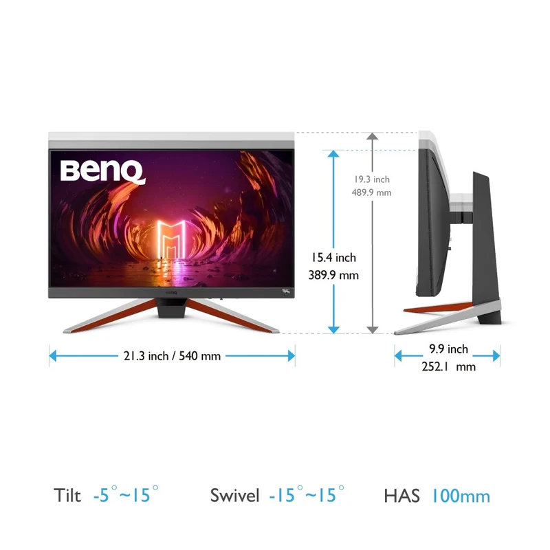 BenQ Mobiuz EX240 23.8" FHD IPS 1MS 165HZ Gaming Monitor