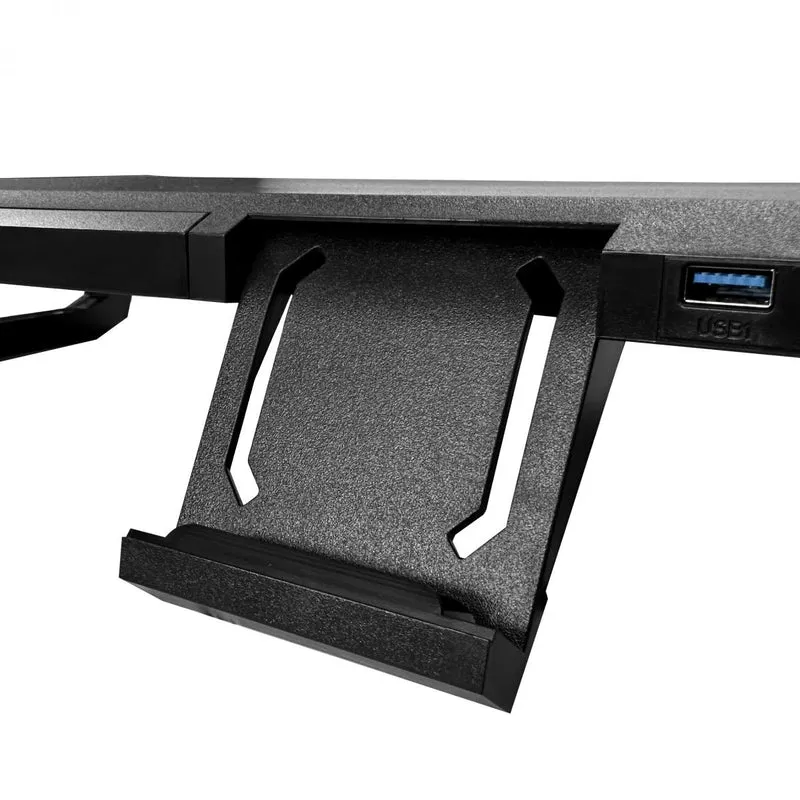 Elephant E-DS02 Multifunctional Desk/ Display Stand W/ RGB Light (E-DS02-BK)