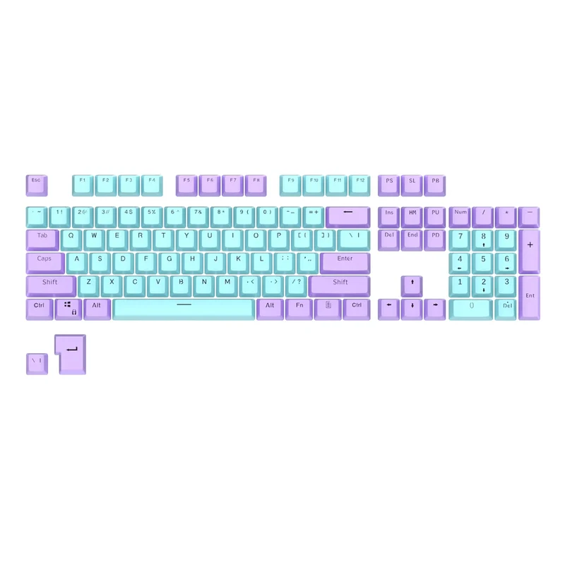 Royal Kludge PBT Doubleshot LED Through Keycaps 104 Keys (PBT2-5)