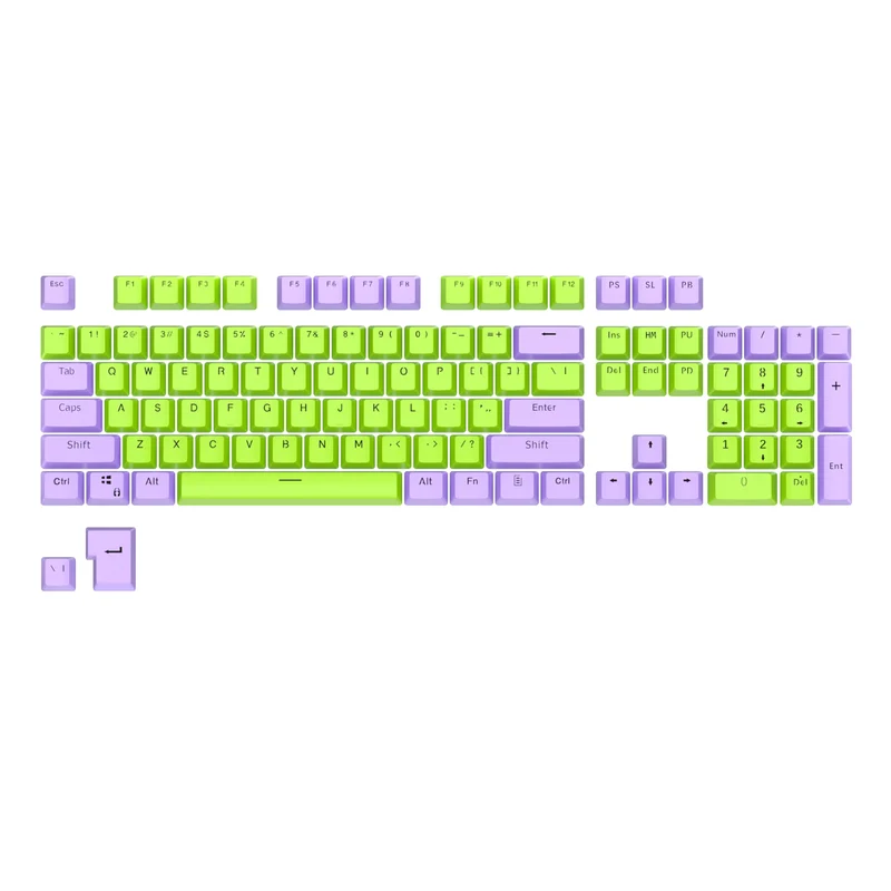 Royal Kludge PBT Doubleshot LED Through Keycaps 104 Keys (PBT2-3)