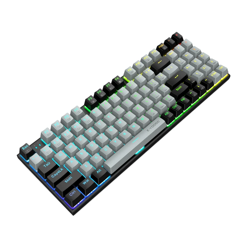 E-YOOSO Z-19 RGB 94 Keys Hot Swappable Mechanical Keyboard Gray/Black (Red Switch)