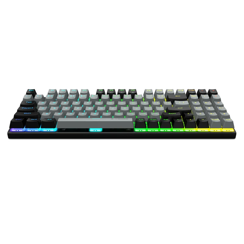 E-YOOSO Z-19 RGB 94 Keys Hot Swappable Mechanical Keyboard Gray/Black (Red Switch)