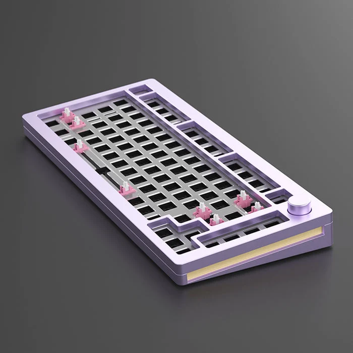 MonsGeek M1 Aluminium Case Mechanical Keyboard Hot-Swappable Gasket DIY Kit (Purple)