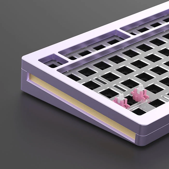 MonsGeek M1 Aluminium Case Mechanical Keyboard Hot-Swappable Gasket DIY Kit (Purple)