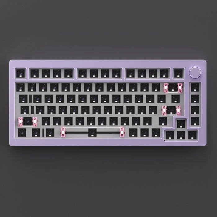 MonsGeek M1 Aluminium Case Mechanical Keyboard Hot-Swappable Gasket DIY Kit (Purple)