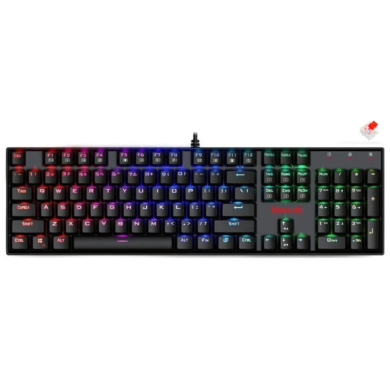 Redragon Mitra V2 RGB Mechanical Gaming Keyboard (K551RGB-1 V2) (Dust-Proof Blue, Dust-Proof Red)