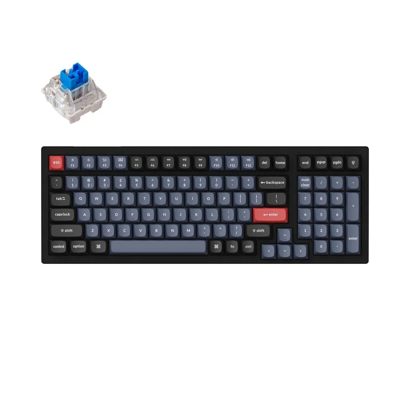Keychron K4 Pro QMK/Via Hot-Swappable RGB Backlight Wireless Mechanical Keyboard (K Pro Mechanical Blue Switch) (K4P-H2)
