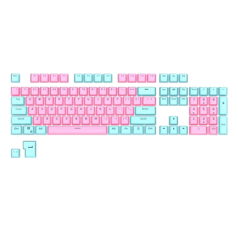 Royal Kludge PBT Doubleshot LED Through Keycaps 104 Keys (PBT2-25)