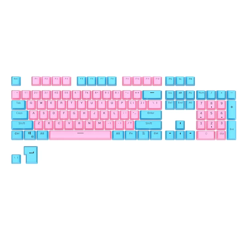 Royal Kludge PBT Doubleshot LED Through Keycaps 104 Keys (PBT2-24)