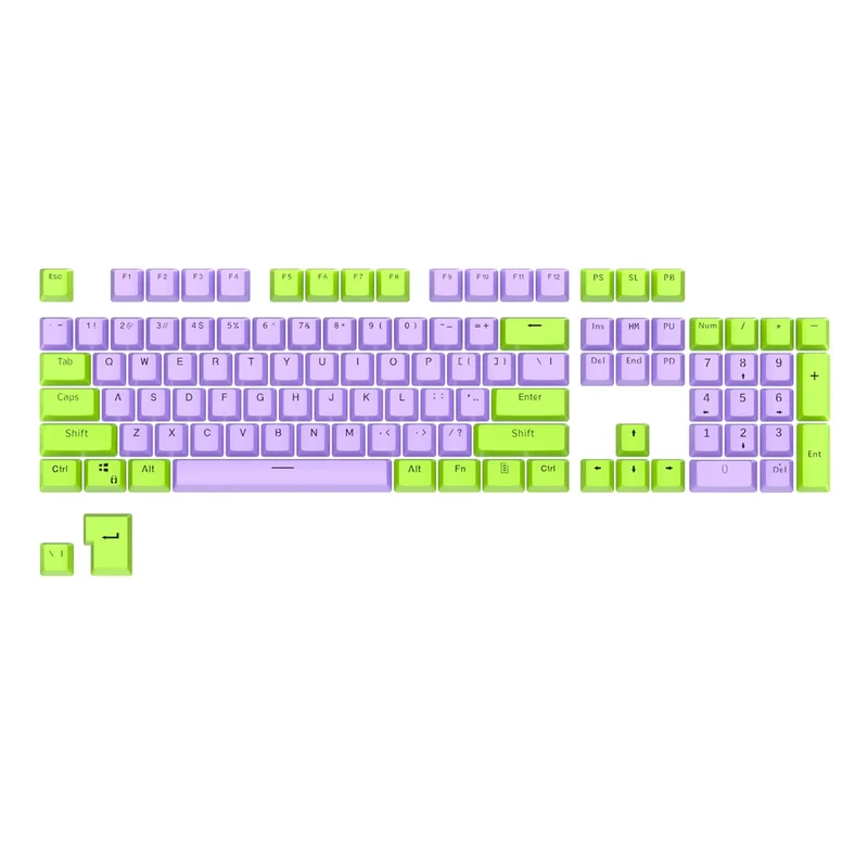 Royal Kludge PBT Doubleshot LED Through Keycaps 104 Keys (PBT2-2)