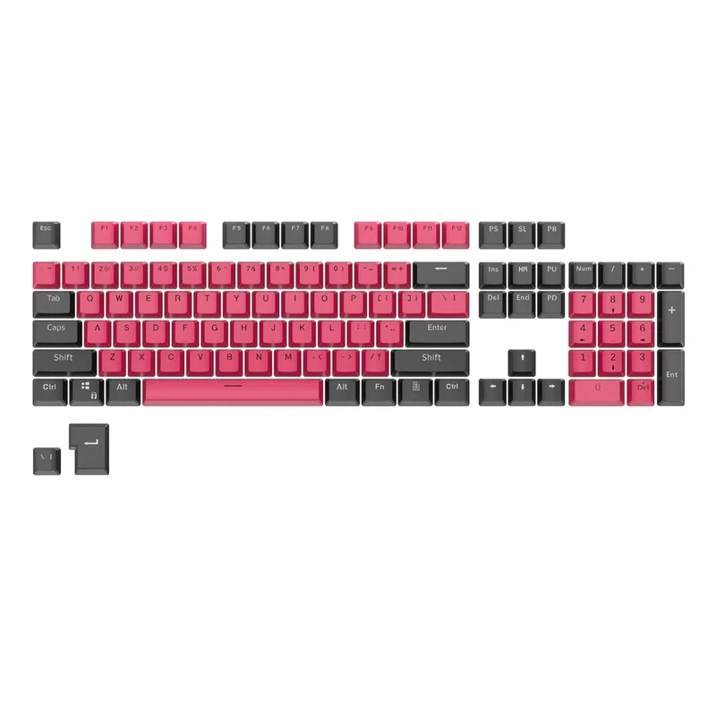 Royal Kludge PBT Doubleshot LED Through Keycaps 104 Keys (PBT2-17)