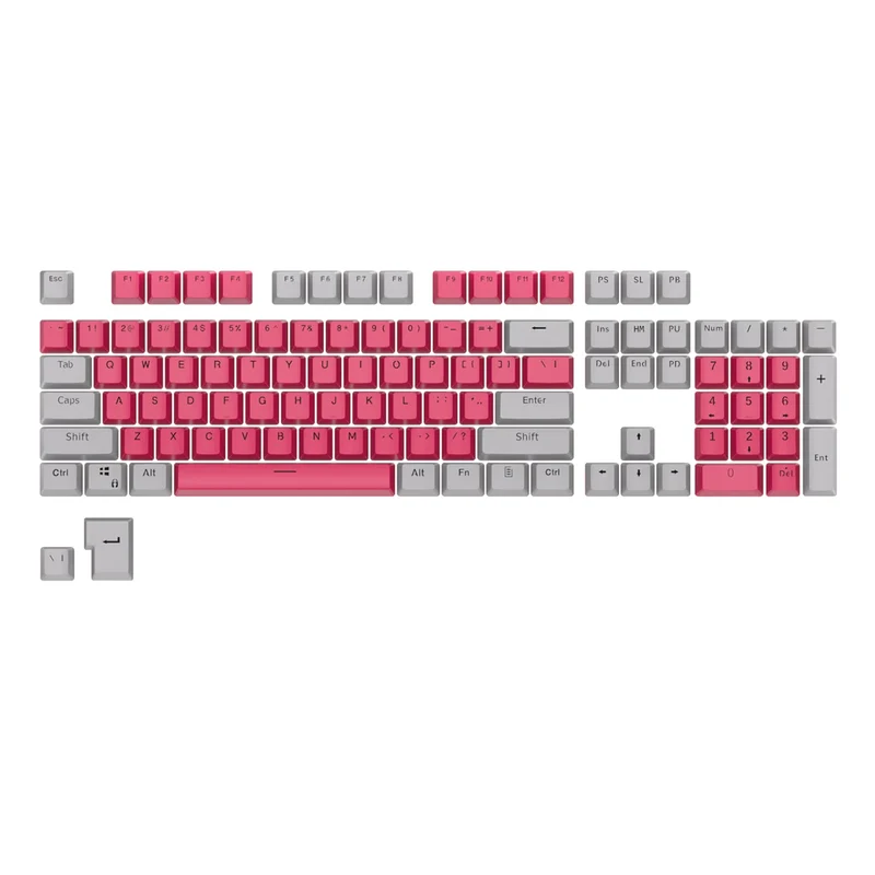 Royal Kludge PBT Doubleshot LED Through Keycaps 104 Keys (PBT2-15)