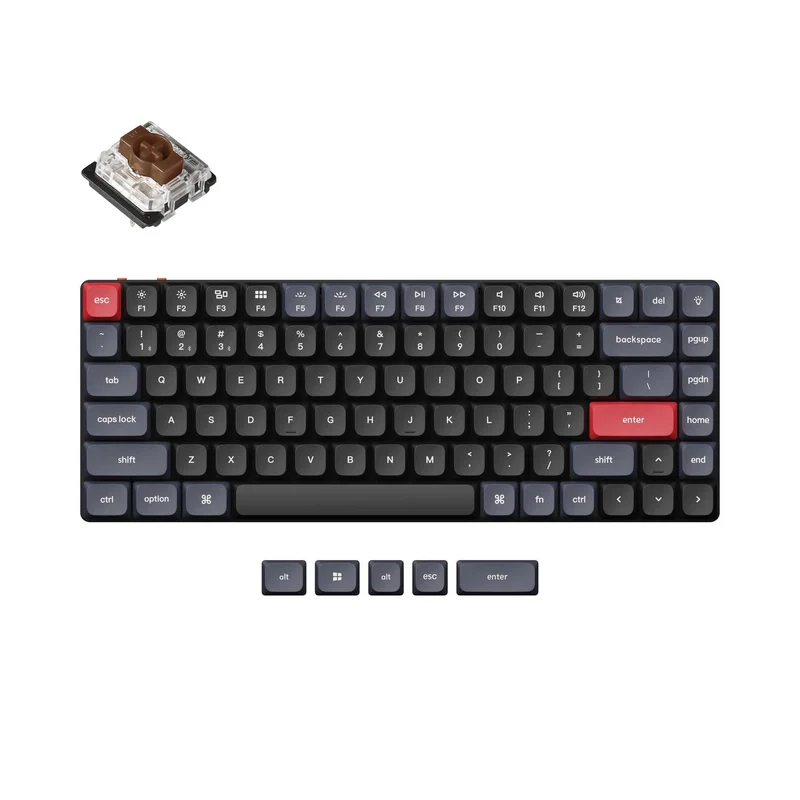 Keychron K3 Pro QMK/Via RGB Backlight Wireless Custom Mechanical Keyboard (Low Profile Gateron Mechanical Brown Switch) (K3P-B3)