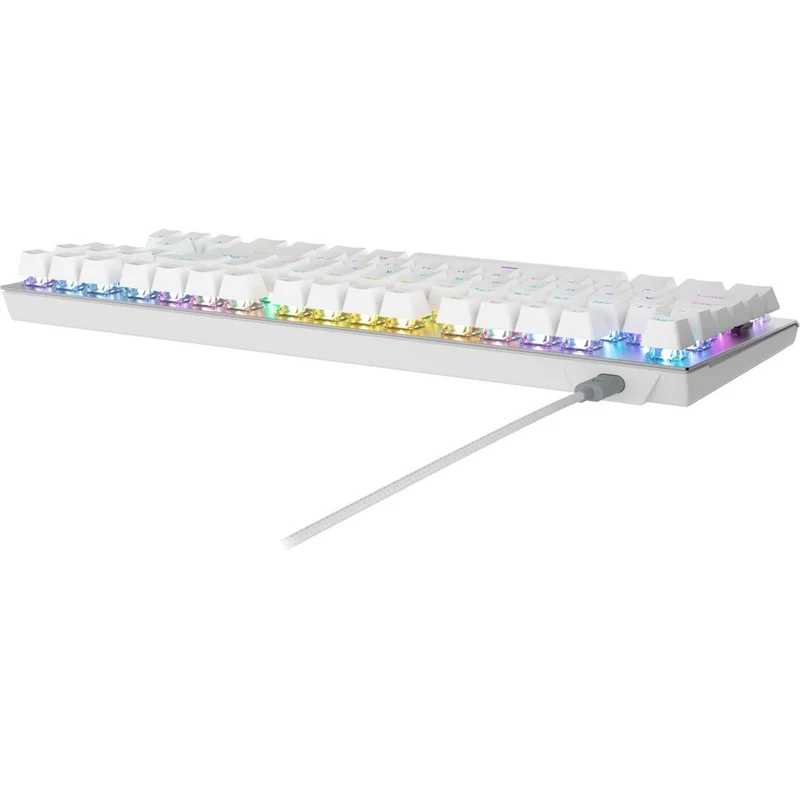 Corsair K60 Pro TKL RGB Tenkeyless Optical-Mechanical Gaming Keyboard (White) (Corsair OPX Switch)