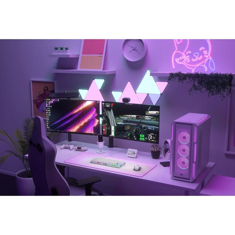 Corsair K60 Pro TKL RGB Tenkeyless Optical-Mechanical Gaming Keyboard (White) (Corsair OPX Switch)