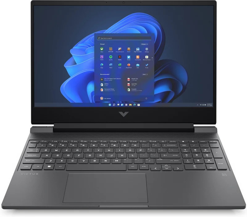 HP Victus 15-FB0089AX Gaming Laptop (Mica Silver) | 15.6" FHD (1920 x 1080) | Ryzen 5 5600H | 8GB RAM | 512GB SSD | RTX 3050 | Windows 11 | MS Office Home & Student 2021 | HP Prelude 15.6" Topload Bag