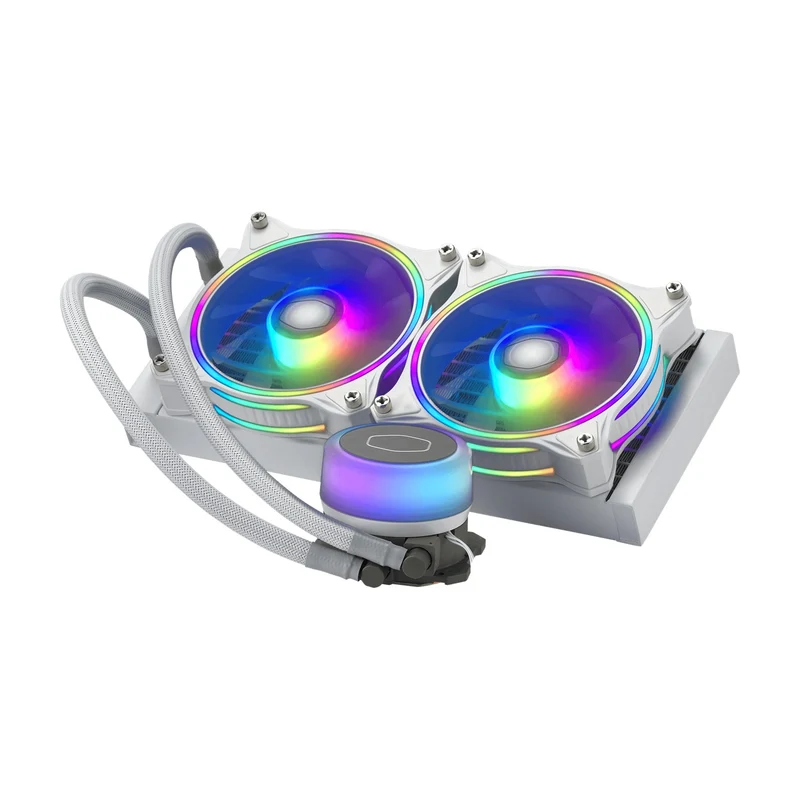 Cooler Master Masterliquid ML240 Illusion ARGB AIO Liquid CPU Cooler (White)