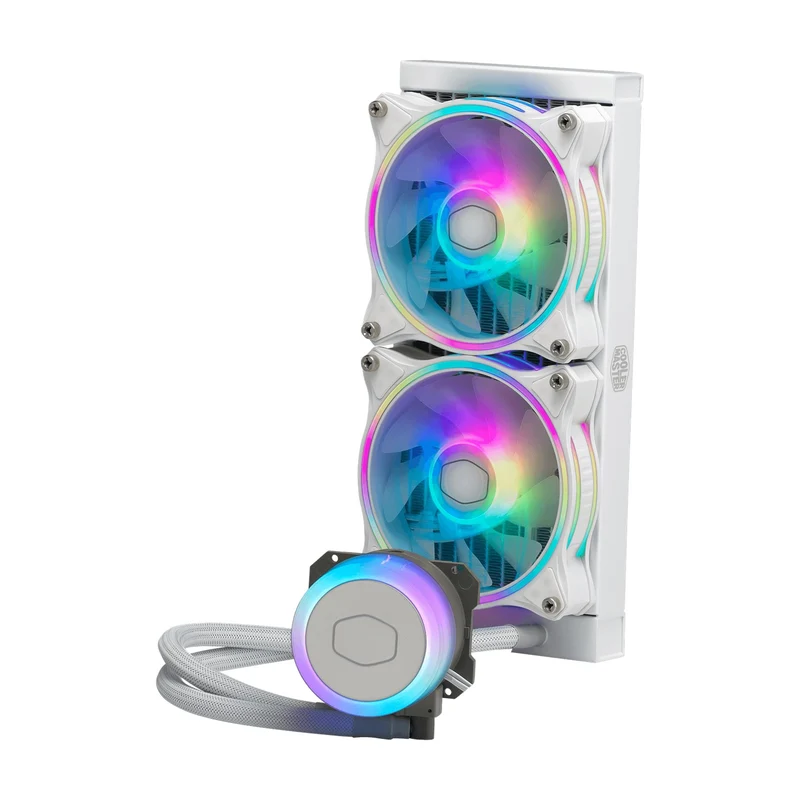 Cooler Master Masterliquid ML240 Illusion ARGB AIO Liquid CPU Cooler (White)