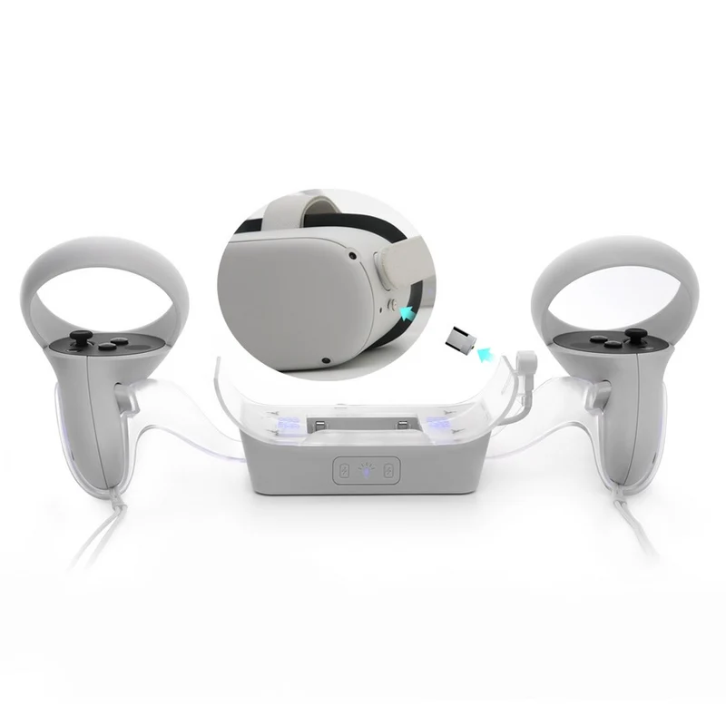 Dobe VR Charger For Oculus/ Meta Quest 2 Headset And Controller TY-2806