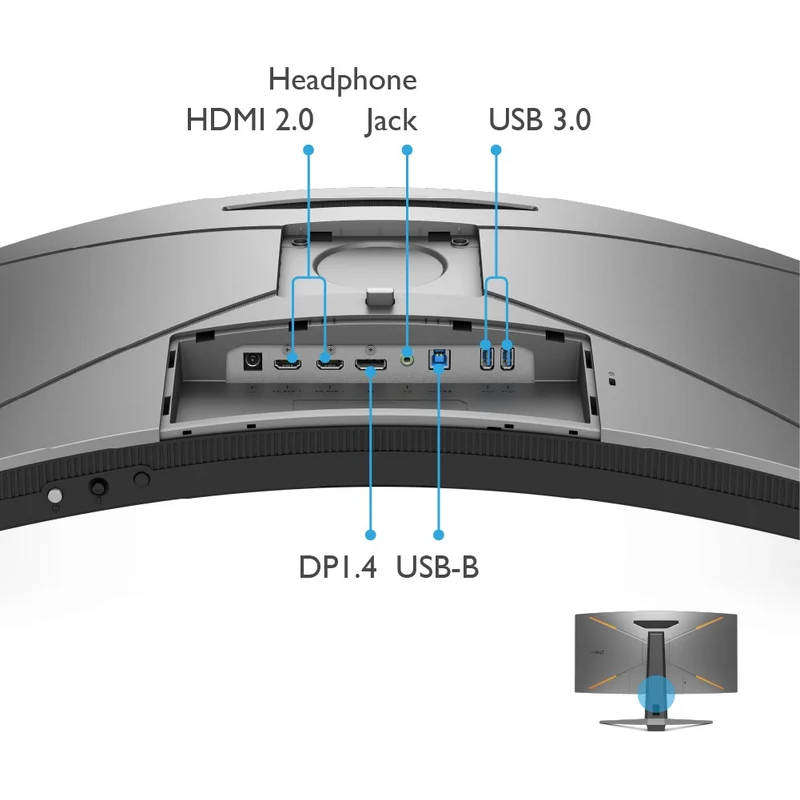 BenQ Mobiuz EX3410R 34-Inch WQHD 1M 144HZ Ultrawide 1000R Curved Gaming Monitor