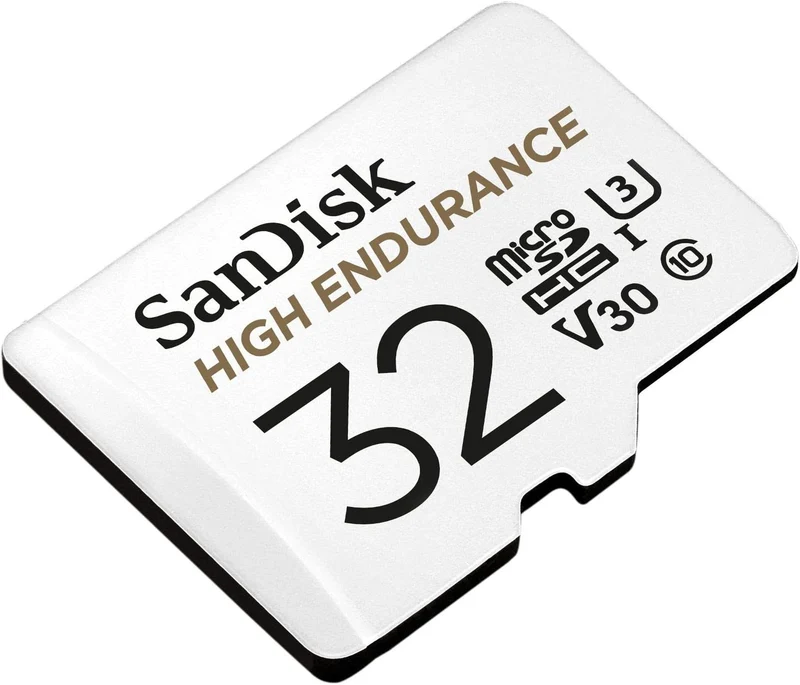 Sandisk High Endurance 32GB MicroSDHC Card With Adapter For Dash Cams & Home Security Cameras