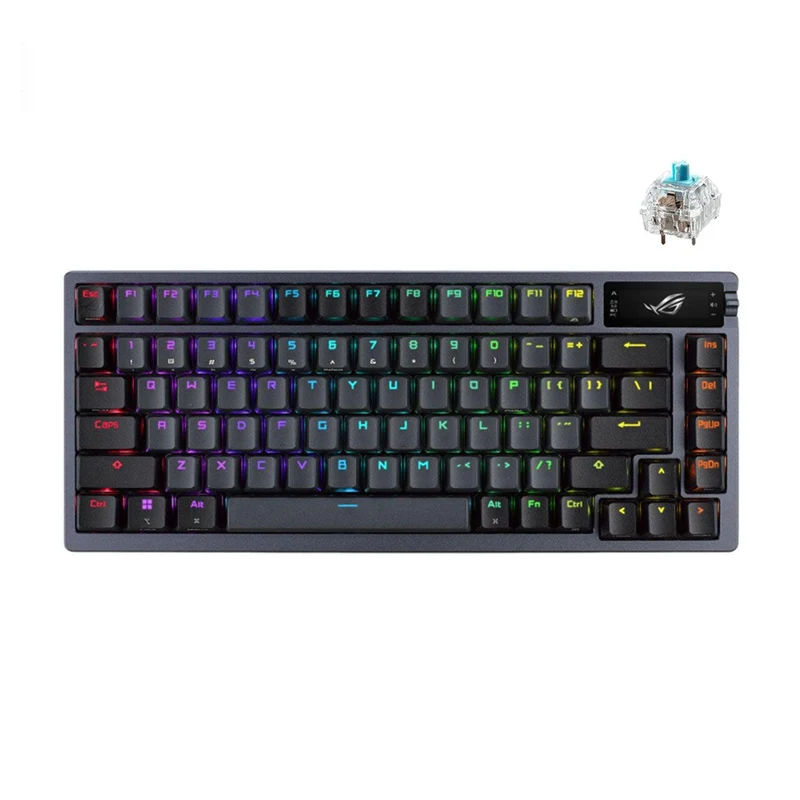 Asus ROG Azoth Custom Hot-swappable Wireless Mechanical Gaming Keyboard - ROG NX Blue