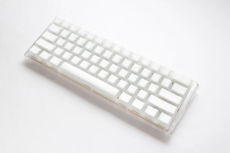 Ducky One 3 Mini Aura White HotSwap RGB Double-Shot PBT Mechanical Keyboard (Cherry RGB Brown) (DKON2161ST-BUSPDAWWWWC1)