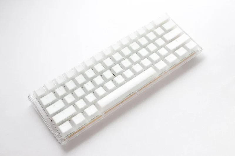 Ducky One 3 Mini Aura White HotSwap RGB Double-Shot PBT Mechanical Keyboard (Cherry RGB Brown) (DKON2161ST-BUSPDAWWWWC1)