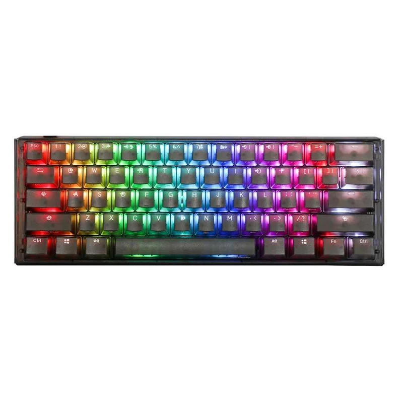 Ducky One 3 Mini Aura Black HotSwap RGB Double-Shot PBT Mechanical Keyboard (Cherry RGB Brown) (DKON2161ST-BUSPDABAAAC1)
