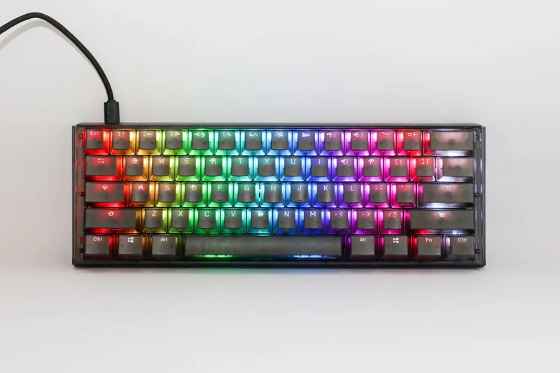 Ducky One 3 Mini Aura Black HotSwap RGB Double-Shot PBT Mechanical Keyboard (Cherry RGB Brown) (DKON2161ST-BUSPDABAAAC1)