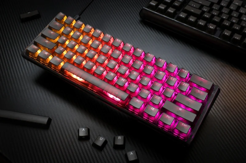 Ducky One 3 Mini Aura Black HotSwap RGB Double-Shot PBT Mechanical Keyboard (Cherry RGB Brown) (DKON2161ST-BUSPDABAAAC1)