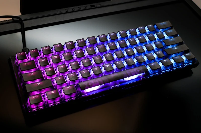 Ducky One 3 Mini Aura Black HotSwap RGB Double-Shot PBT Mechanical Keyboard (Cherry RGB Brown) (DKON2161ST-BUSPDABAAAC1)