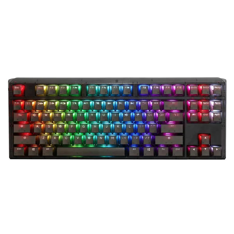 Ducky One 3 TKL Aura Black HotSwap RGB Double-Shot PBT Mechanical Keyboard (Cherry RGB Brown) (DKON2187ST-BUSPDABAAAC1)